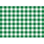 Toalha Xadrez Verde  Branca 